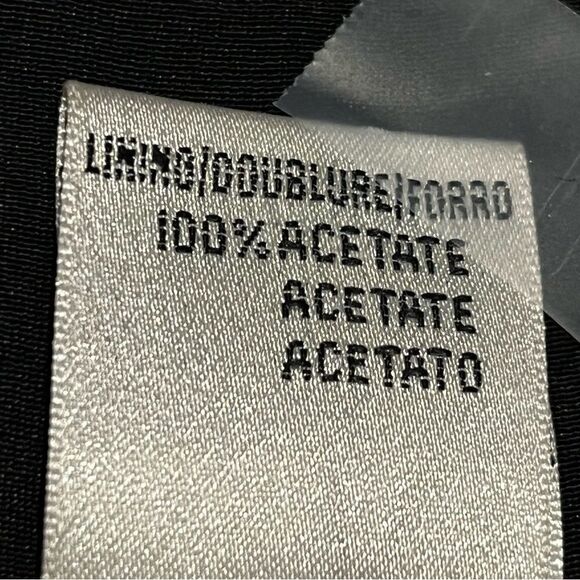 Vintage Black Silk Skirt Midi Size 6 - Picture 8 of 8